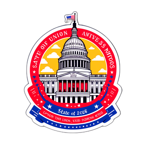 Capitol Building State of the Union Address 2026 Sticker