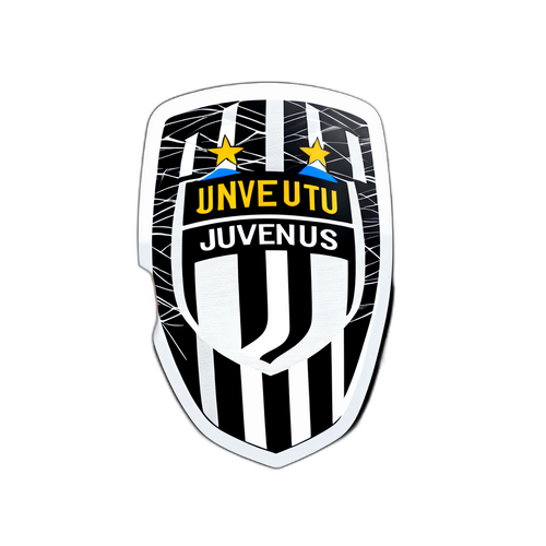 Stylisches Juventus-Design in Schwarz-Weiß