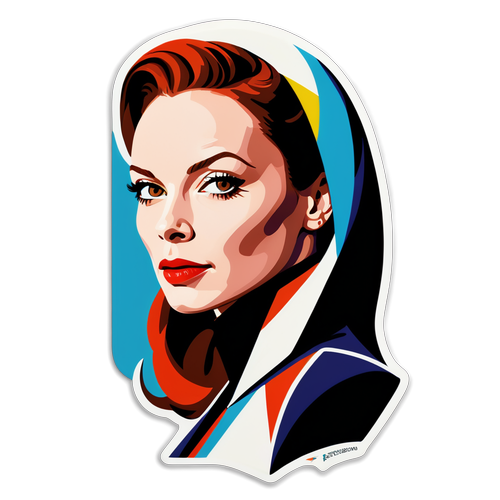 Minimalist porträtt av Rebecca Ferguson