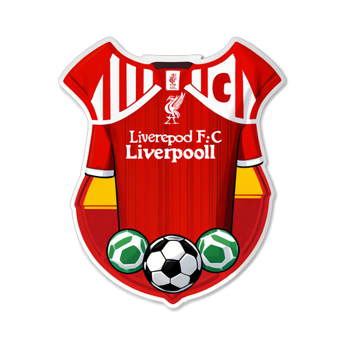 Score Big with This Fun Liverpool FC Jersey Sticker – Perfect for Every Football Fan!