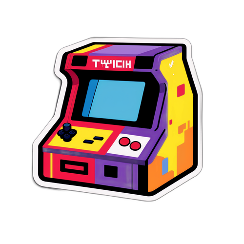 Sticker Retro Arcade Twitch