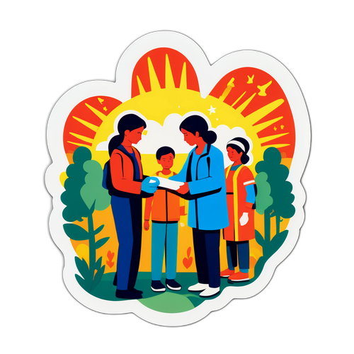 反映公益与爱心的场景