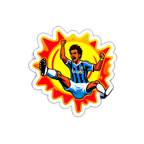 Stiker Aksi Dramatis Pertandingan Madrid vs Real Sociedad