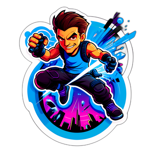 Stiker Aksi Futuristik Vince Zampella