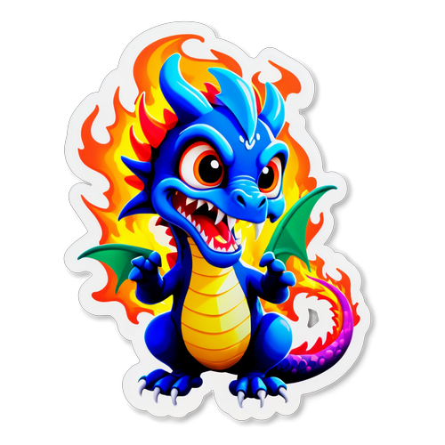 Ce Petit Dragon Multicolore Va Enflammer Votre Vie de Magie !