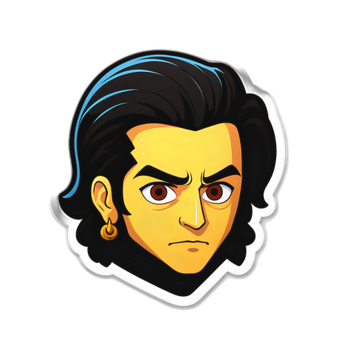 Çukur Karakter Sticker Tasarımı