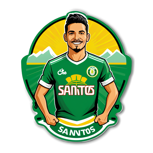 Sticker de camiseta de Santos Laguna