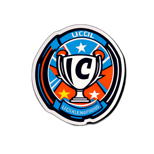 สติกเกอร์ UCL ที่แสดงความตื่นเต้นในรอบน็อกเอาต์