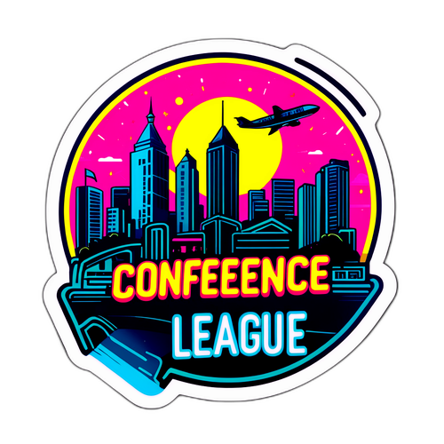 Набір неонових наклейок "Конференційна Ліга"