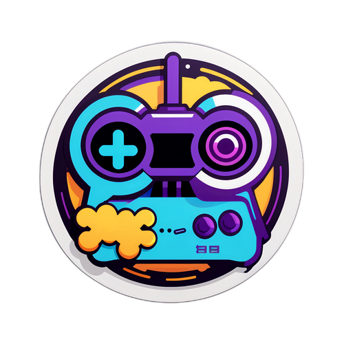 Наклейка с атмосферой Twitch-стрима о важнейших событиях в мире игр