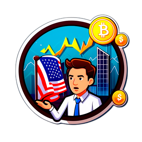 股市緊張情緒貼紙