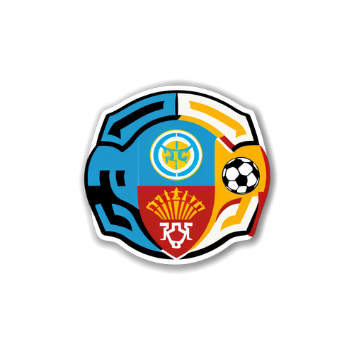 Malmö ve Galatasaray Logolarıyla Futbol Sahası Stickerı