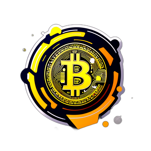 Adesivo sul concetto di criptovaluta