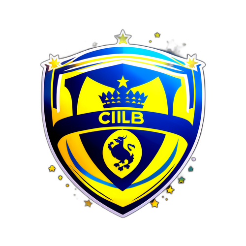 Logo de Club de Fútbol con Efectos Brillantes