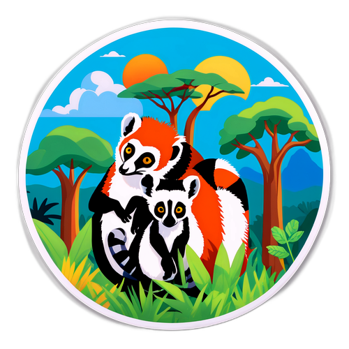 Sticker wa Mandhari ya Madagascar