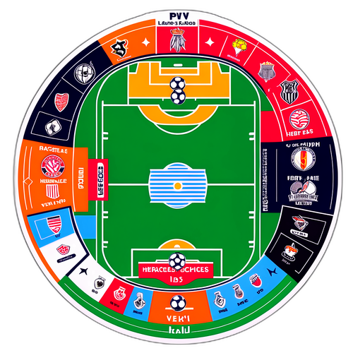 Sticker cu schemă tactică pentru PSV vs Heracles