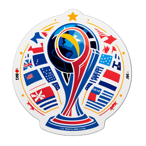Autocolant dedicat Cupei Mondiale 2026