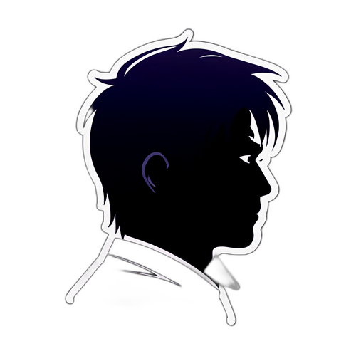 影に隠れた識別があるマサシ・ガキモトのシルエット