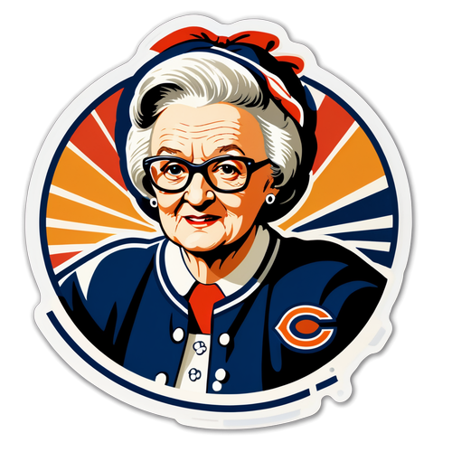 Nostalgic Bears Legacy Sticker Featuring Virginia McCaskey