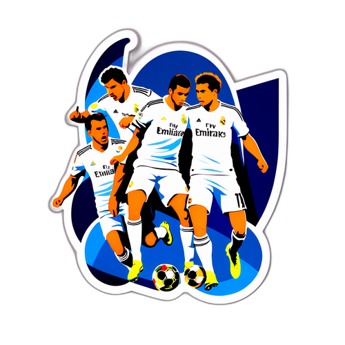 Real Madrid-spelare i aktion