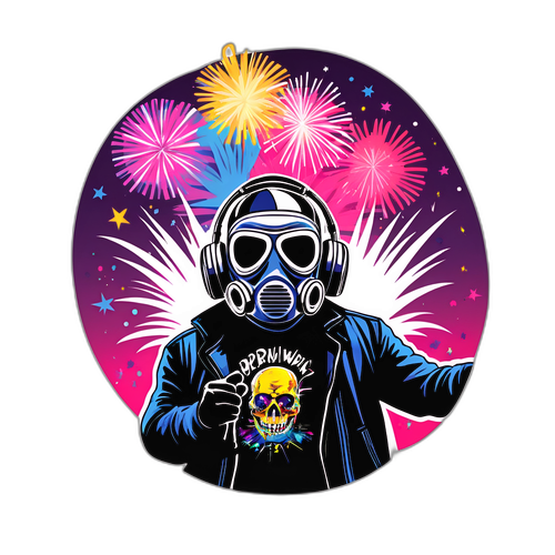Sid Wilson som rockstjärna på scen