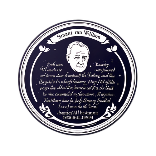 Emlékplakett Robert Wilson emlékére