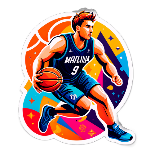 Luka Marttila Basketbol Dribbling Sticker