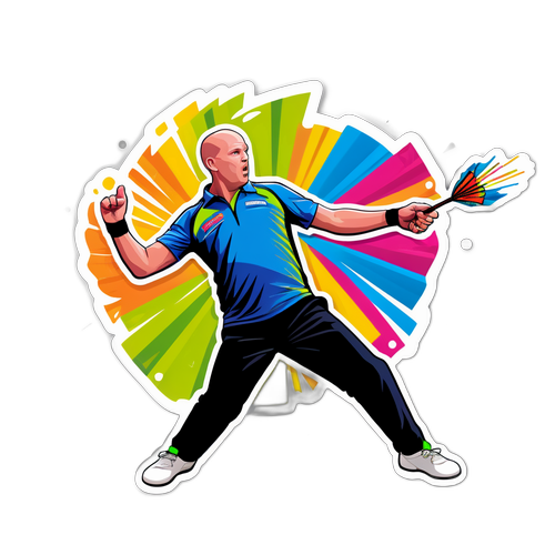 Actie Sticker van Michael van Gerwen