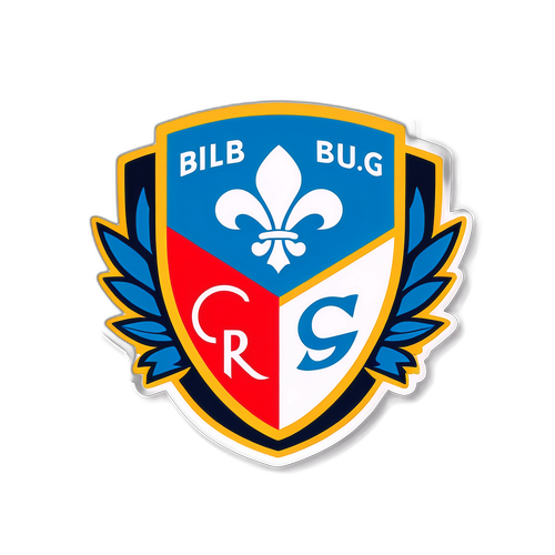 Sticker wa Kisasa wa Alama za Klabu Brugge na RB Salzburg