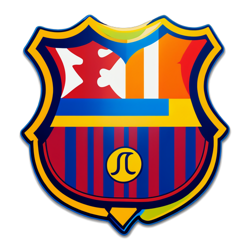 Escudo de Barcelona con el apodo 'Barça'