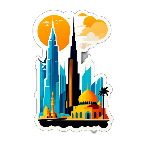 Burj Khalifa és híres épületek az arab stílusban