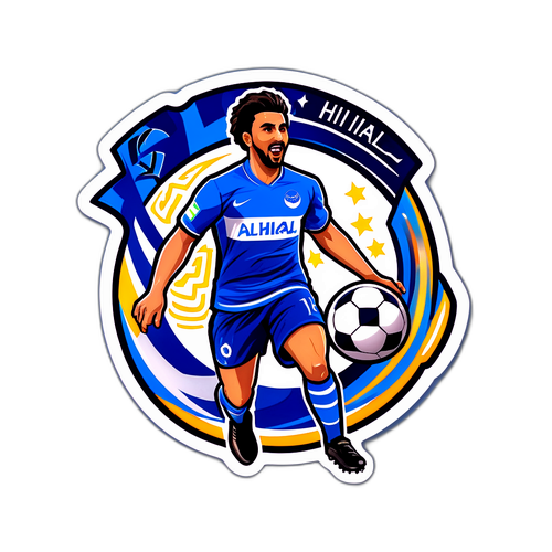 Stiker Pertandingan Al-Hilal vs Al Akhdoud