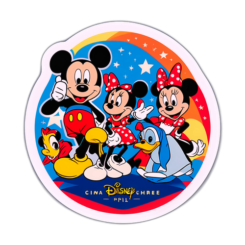 Disney Plus vintage klistermærke