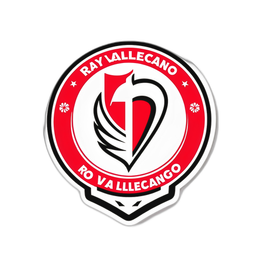 Autocolant cu logo-ul echipei Rayo Vallecano