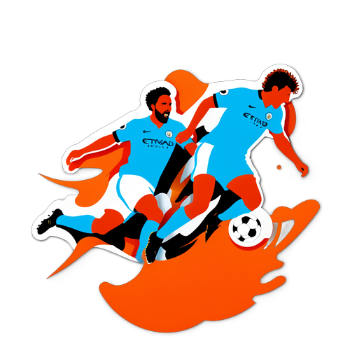 Dramatic Soccer Match Sticker