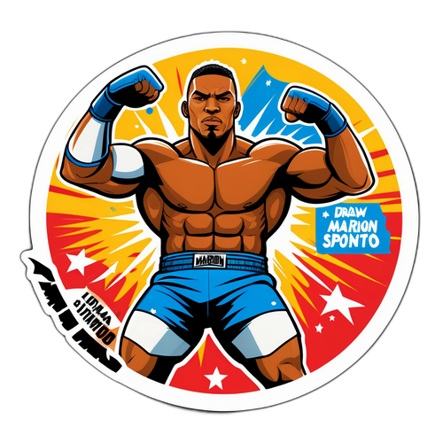 Rysunek Mairona Santosa w stylu komiksowym