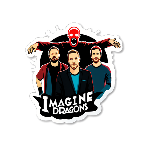 จินตนาการที่เข้มข้น: สติกเกอร์สุดเจ๋งของ Imagine Dragons ที่แฟนเพลงไม่ควรพลาด!