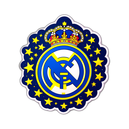 Autocolant clasic al emblemei Real Madrid