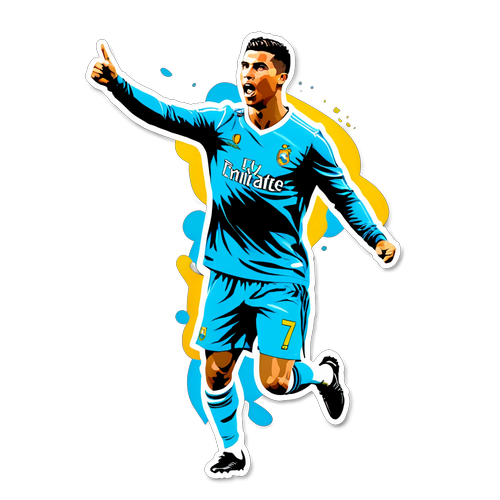 Inspirerende sitatklistremerke med Ronaldo