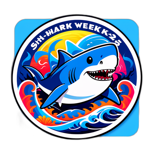 Shark Week 2025 Schedule Sticker
