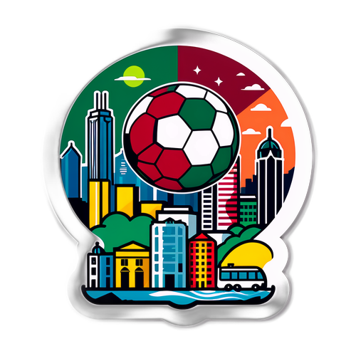 Sticker met Iconische Kleuren van São Paulo en Fluminense