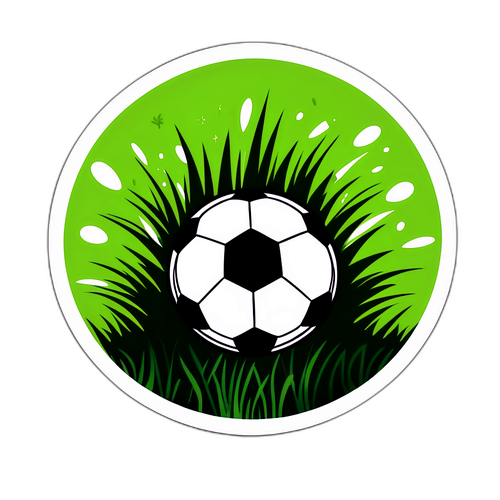 Minimalist Football Game Sticker