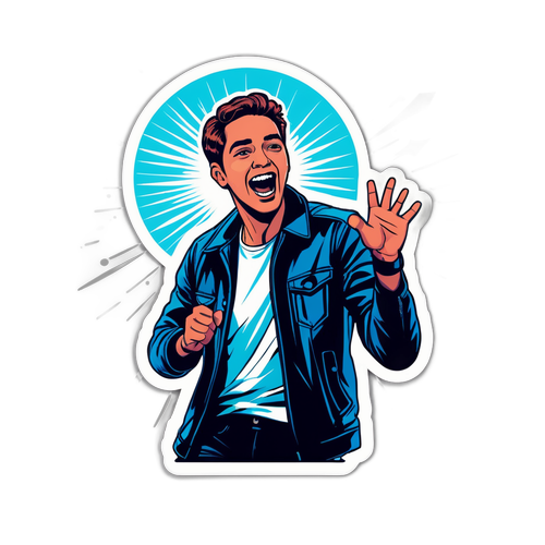 Energetic Performer Sticker
