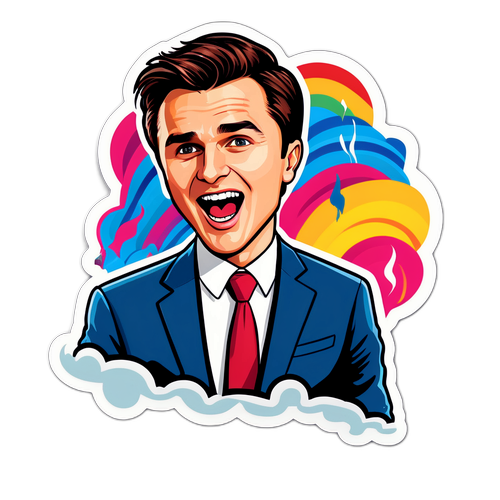 Karikeret Charlie Kirk Med Tale
