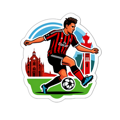 Scen från Milan mot Roma