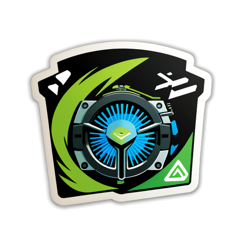 NVIDIA 주식 관련 메시지 디자인 스티커