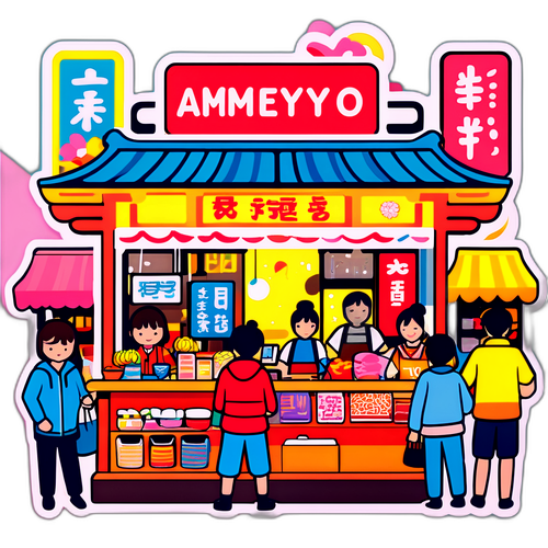 アメ横の喧騒をテーマにしたデザイン