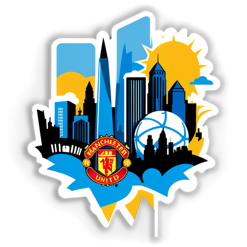 Sticker ya Mkutano Mkali wa Manchester City na Manchester United