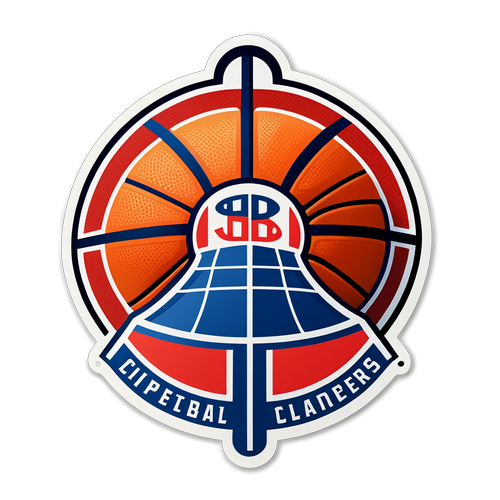 Sticker ng Basketball Court: Clippers vs Trail Blazers