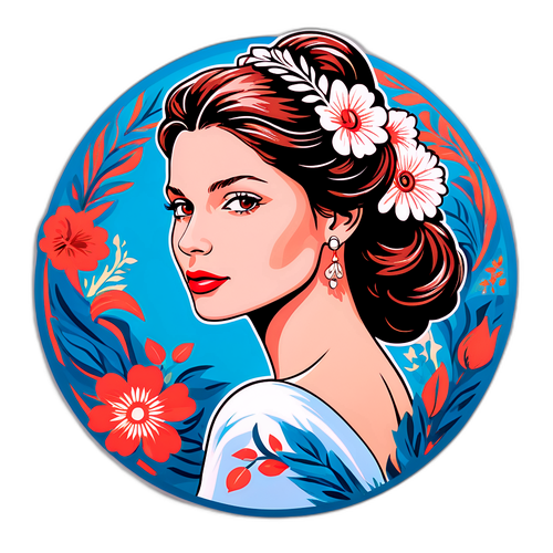 Illustration stylisée de Laetitia Casta